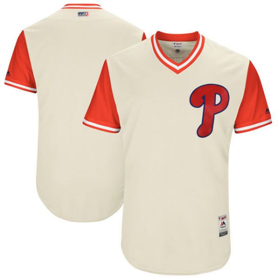 Men Philadelphia Philles Blank Gream New Rush Limited MLB Jerseys->philadelphia phillies->MLB Jersey